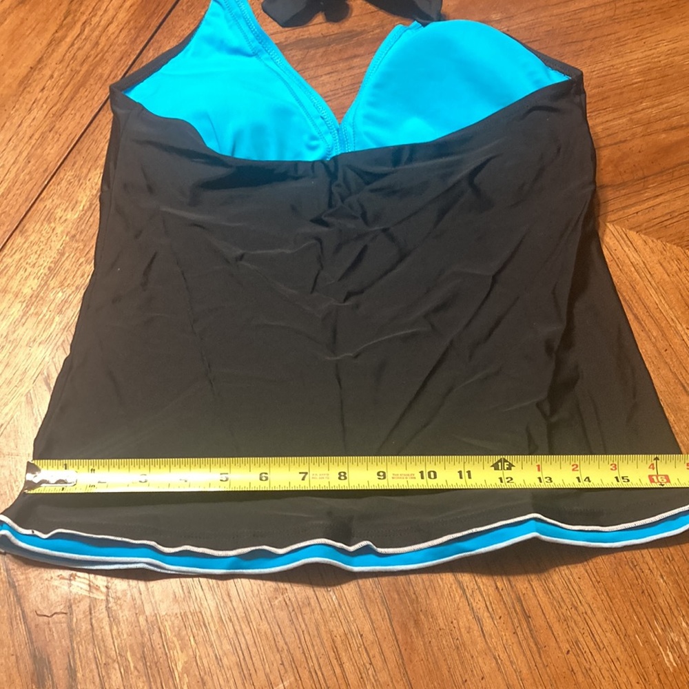 REKITA Bikini Swimsuit Halter Tankini Top and Skort Bottom Set Large - Picture 8 of 12